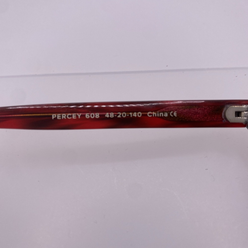 Warby Parker Sunglasses Eyeglass Women FRAME ONLY Percey 48-20-140 Red Black 025 - Picture 9 of 14
